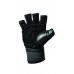 Wristwrap Weightlifting Gloves with eather Palm Glove for frequent lifters and all around training GG-039